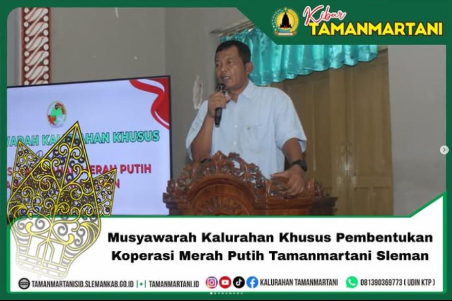 Musyawarah Kalurahan Khusus Pembentukan Koperasi Merah Putih Tamanmartani Sleman